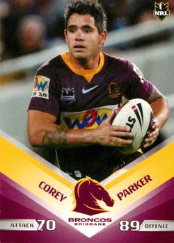 2010 Daily Telegraph NRL #6 Corey Parker Front